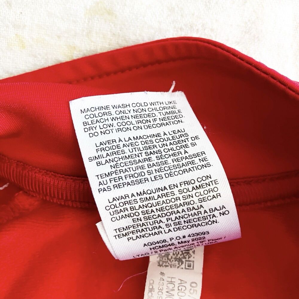 Adidas Size 3 3T Track Jacket Red Logo Striped Pockets Unisex Gender Neutral - Picture 6 of 7